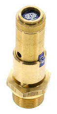 G 3/4'' Brass Pre-Set Safety Valve 3.7 bar (53.66 psi) DN 10