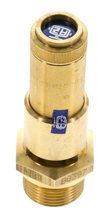G 3/4'' Brass Pre-Set Safety Valve 3.7 bar (53.66 psi) DN 10
