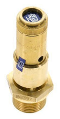 G 3/4'' Brass Pre-Set Safety Valve 3.7 bar (53.66 psi) DN 10