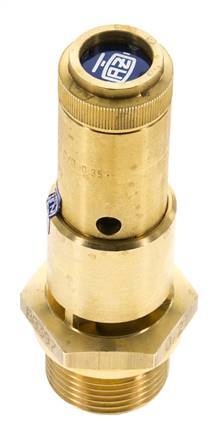 G 3/4'' Brass Pre-Set Safety Valve 3.7 bar (53.66 psi) DN 10