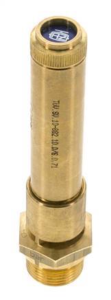 G 3/4'' Brass Pre-Set Safety Valve 44.5 bar (645.43 psi) DN 10