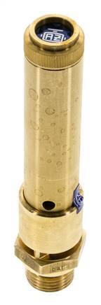 G 1/2'' Brass Pre-Set Safety Valve 48.5 bar (703.44 psi) DN 10