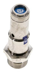 G 3/4'' Nickel-plated Brass Pre-Set Safety Valve 0.7 bar (10.15 psi) DN 10