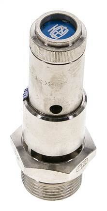 G 3/4'' Nickel-plated Brass Pre-Set Safety Valve 0.7 bar (10.15 psi) DN 10