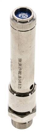 G 1/2'' Nickel-plated Brass Pre-Set Safety Valve 43 bar (623.67 psi) DN 10