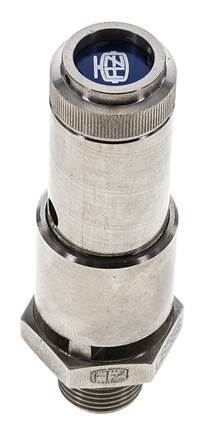 G 3/4'' Nickel-plated Brass Pre-Set Safety Valve 11 bar (159.54 psi) DN 10