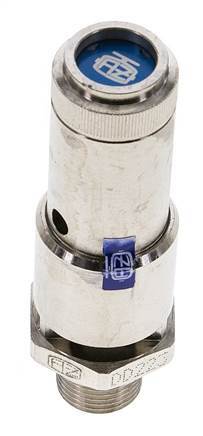 G 3/8'' Nickel-plated Brass Pre-Set Safety Valve 1.8 bar (26.11 psi) DN 10