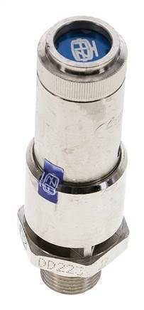 G 3/8'' Nickel-plated Brass Pre-Set Safety Valve 0.9 bar (13.05 psi) DN 10