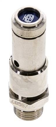 G 1/2'' Nickel-plated Brass Pre-Set Safety Valve 1 bar (14.5 psi) DN 10