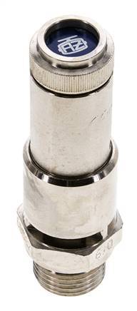 G 1/2'' Nickel-plated Brass Pre-Set Safety Valve 5 bar (72.52 psi) DN 10
