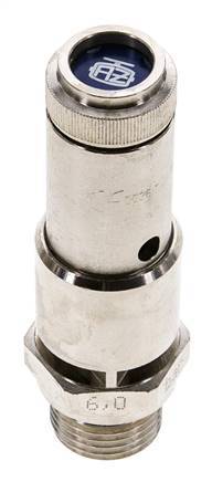 G 1/2'' Nickel-plated Brass Pre-Set Safety Valve 8 bar (116.03 psi) DN 10