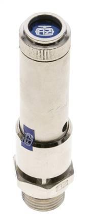 G 1/2'' Nickel-plated Brass Pre-Set Safety Valve 34 bar (493.14 psi) DN 10