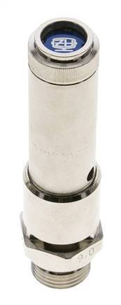 G 1/2'' Nickel-plated Brass Pre-Set Safety Valve 30 bar (435.12 psi) DN 10