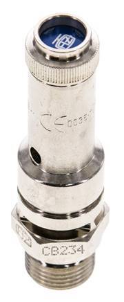 G 1/4'' Nickel-plated Brass Pre-Set Safety Valve 4 bar (58.02 psi) DN 8