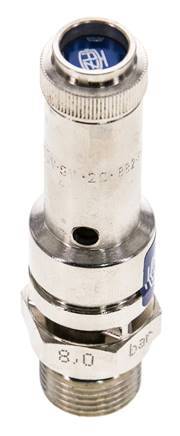 G 3/8'' Nickel-plated Brass Pre-Set Safety Valve 4 bar (58.02 psi) DN 8