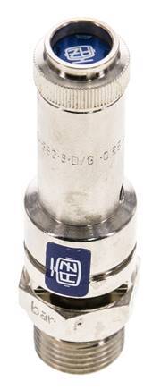G 3/8'' Nickel-plated Brass Pre-Set Safety Valve 4 bar (58.02 psi) DN 8