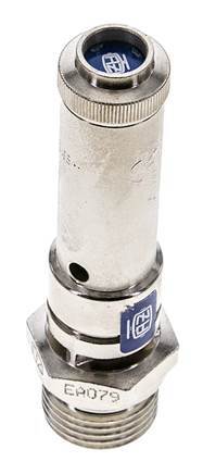 G 1/2'' Nickel-plated Brass Pre-Set Safety Valve 16 bar (232.06 psi) DN 8