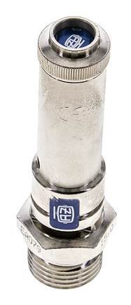 G 1/2'' Nickel-plated Brass Pre-Set Safety Valve 16 bar (232.06 psi) DN 8