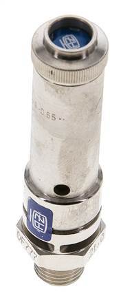 G 1/4'' Nickel-plated Brass Pre-Set Safety Valve 21 bar (304.58 psi) DN 8
