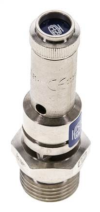 G 1/2'' Nickel-plated Brass Pre-Set Safety Valve 8 bar (116.03 psi) DN 8