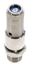 G 1/2'' Stainless steel 316 Ti Pre-Set Safety Valve 1.5 bar (21.76 psi) DN 10