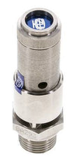 G 1/2'' Stainless steel 316 Ti Pre-Set Safety Valve 1.5 bar (21.76 psi) DN 10