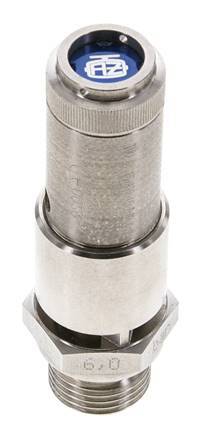 G 1/2'' Stainless steel 316 Ti Pre-Set Safety Valve 5.5 bar (79.77 psi) DN 10