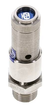 G 1/2'' Stainless steel 316 Ti Pre-Set Safety Valve 5.5 bar (79.77 psi) DN 10