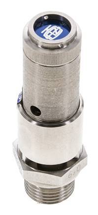 G 1/2'' Stainless steel 316 Ti Pre-Set Safety Valve 5.5 bar (79.77 psi) DN 10