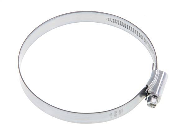 80 - 100 mm Hose Clamp with a Galvanised Steel 12 mm band - Ideal [5 Pieces]