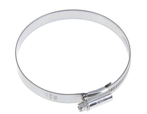80 - 100 mm Hose Clamp with a Galvanised Steel 12 mm band - Ideal [5 Pieces]