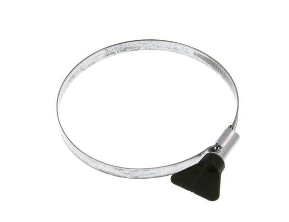80 - 100 mm Hose Clamp with a Galvanised Steel 9 mm band With Butterfly Handle - Norma [5 Pieces]