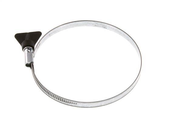 90 - 110 mm Hose Clamp with a Galvanised Steel 9 mm band With Butterfly Handle - Norma [5 Pieces]