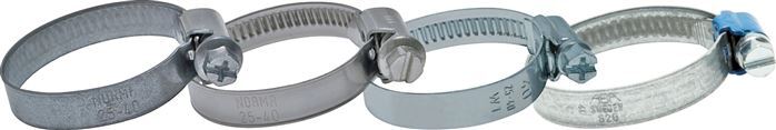 10 - 16 mm Hose Clamp with a Galvanised Steel 9 mm band With Butterfly Handle - Norma [5 Pieces]