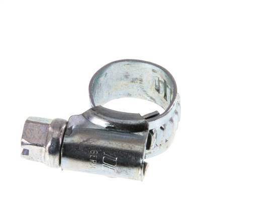 8 - 12 mm Hose Clamp with a Galvanised Steel 9 mm band - Ideal [10 Pieces]