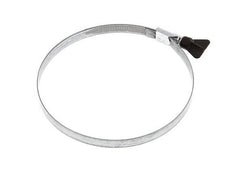 130 - 150 mm Hose Clamp with a Galvanised Steel 12 mm band With Butterfly Handle - Norma [2 Pieces]