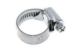 16 - 25 mm Hose Clamp with a Galvanised Steel 12 mm band - Ideal [10 Pieces]