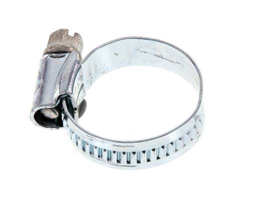 16 - 25 mm Hose Clamp with a Galvanised Steel 9 mm band - Ideal [10 Pieces]