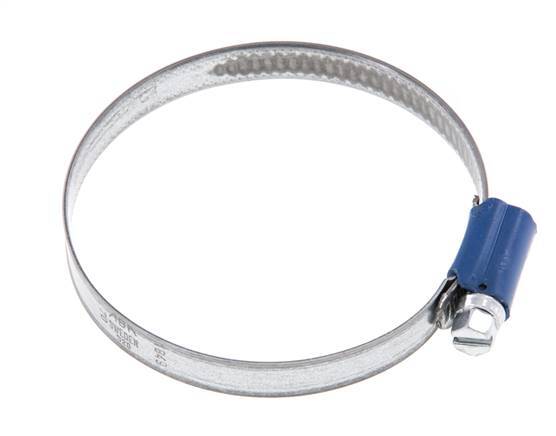 40 - 60 mm Hose Clamp with a Galvanised Steel 12 mm band - Aba [5 Pieces]