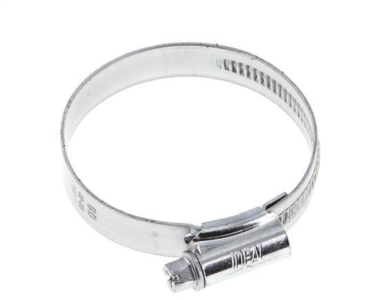 40 - 60 mm Hose Clamp with a Galvanised Steel 12 mm band - Ideal [5 Pieces]