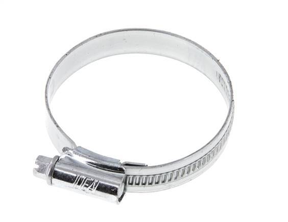 40 - 60 mm Hose Clamp with a Galvanised Steel 12 mm band - Ideal [5 Pieces]