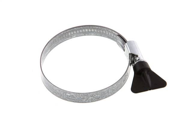 50 - 70 mm Hose Clamp with a Galvanised Steel 12 mm band With Butterfly Handle - Norma [5 Pieces]