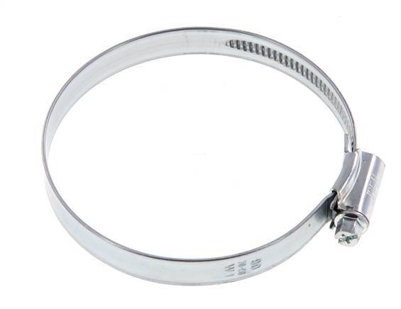 70 - 90 mm Hose Clamp with a Galvanised Steel 12 mm band - Ideal [5 Pieces]