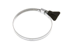 70 - 90 mm Hose Clamp with a Galvanised Steel 9 mm band With Butterfly Handle - Norma [5 Pieces]