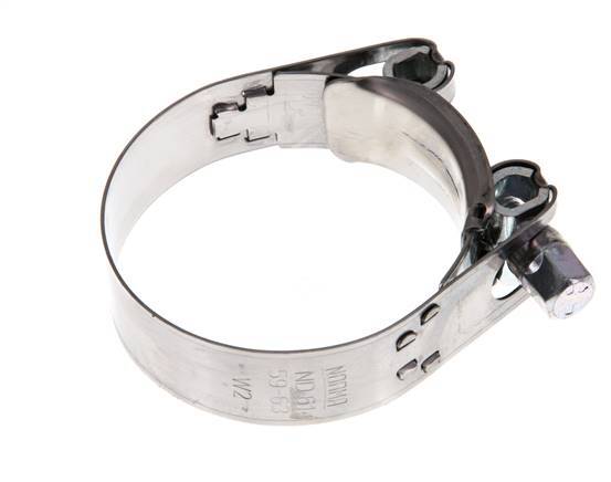59 - 63 mm Hose Clamp with a Stainless Steel 430 20 mm band - Norma [2 Pieces]