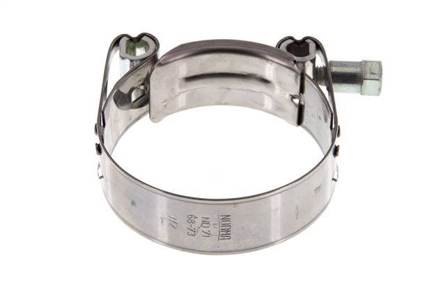 68 - 73 mm Hose Clamp with a Stainless Steel 430 25 mm band - Norma [2 Pieces]