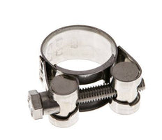 23 - 25 mm Slangklem van Rvs 304 met een 18 mm band - Norma