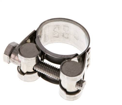 23 - 25 mm Slangklem van Rvs 304 met een 18 mm band - Norma