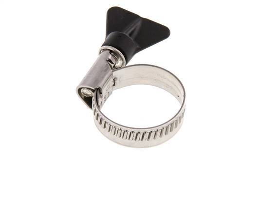 20 - 32 mm Hose Clamp with a Stainless Steel 304 12 mm band With Butterfly Handle - Norma [2 Pieces]