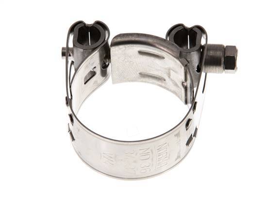 34 - 37 mm Slangklem van Rvs 304 met een 18 mm band - Norma